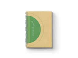 Caderno Espiral FIRMO UpCycling (Quadriculado - 80 Folhas - A4 - Amarelo)