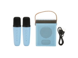 Microfone Karaoke Bluetooth LAXISCREED Luz Rgb