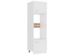 Vidaxl Armário Para Micro-ondas “lyon” 60x57x207 Cm Branco