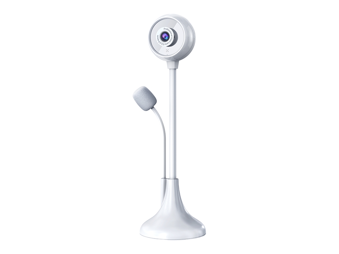 Câmera Web Desktop USB Foco Manual Lente Grande Ângulo 1080p com Microfone Ajuste de Altura e Rotação 360° | S/MARCA