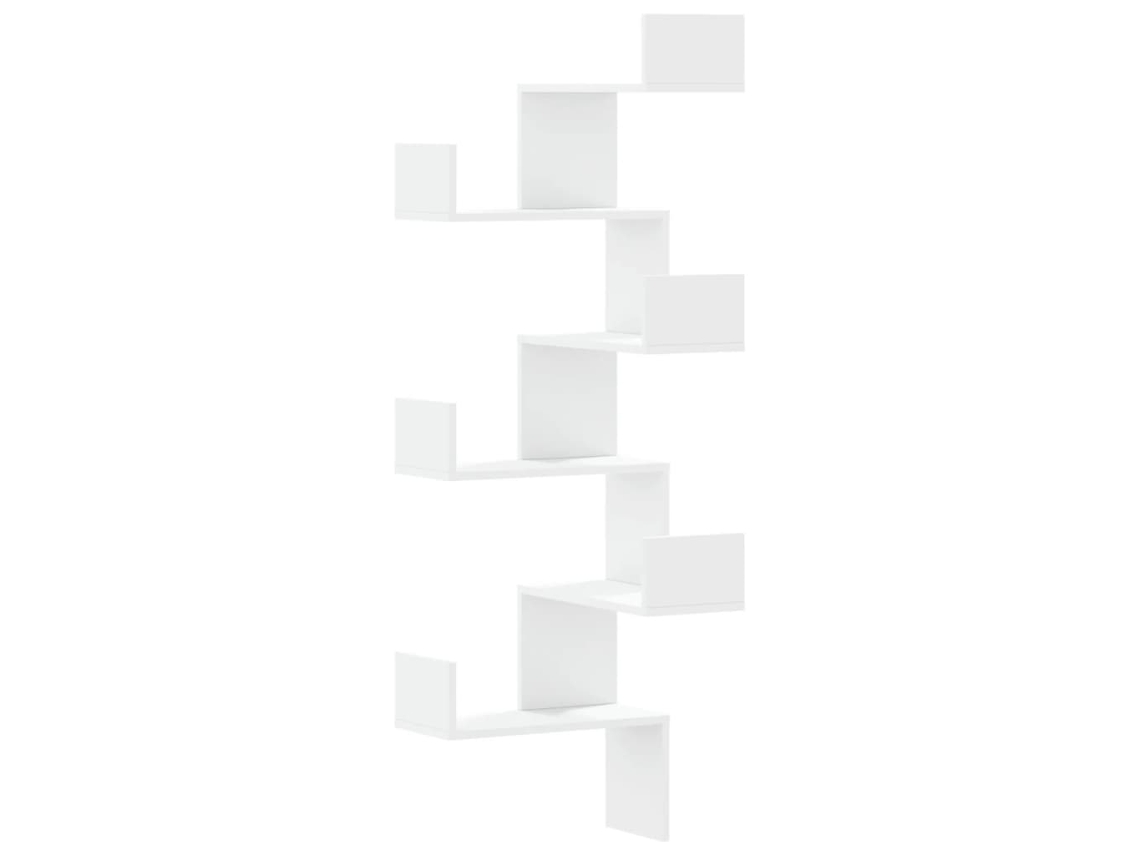 Estante de Parede Derivados de Madeira Branco MAISON EXCLUSIVE (45x45x147 cm)