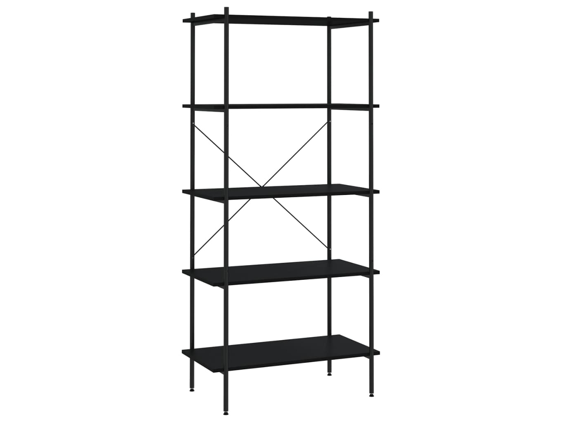 Shelving Unit, Shelving Units Vidaxl Preto Aço (n/a)