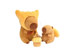 Urso Ranho Série Pão Capivara Mochila de Pelúcia Almofada Brinquedo Infantil Boneco Pão Capivara CHABERLU