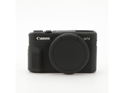 Capa CHRUI para Canon Powershot G7 X Mark Ii Silicone com Tampa da Lente Preto