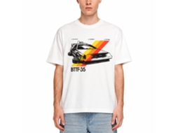 Rockinstone Back To The Future Movie 35 Stripes White Adult T-shirt Size:xxxl