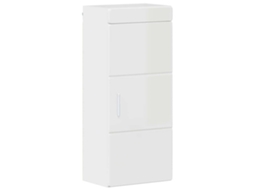 Armário de Parede para Banheiro Tulum Branco Brilhante MAISON EXCLUSIVE