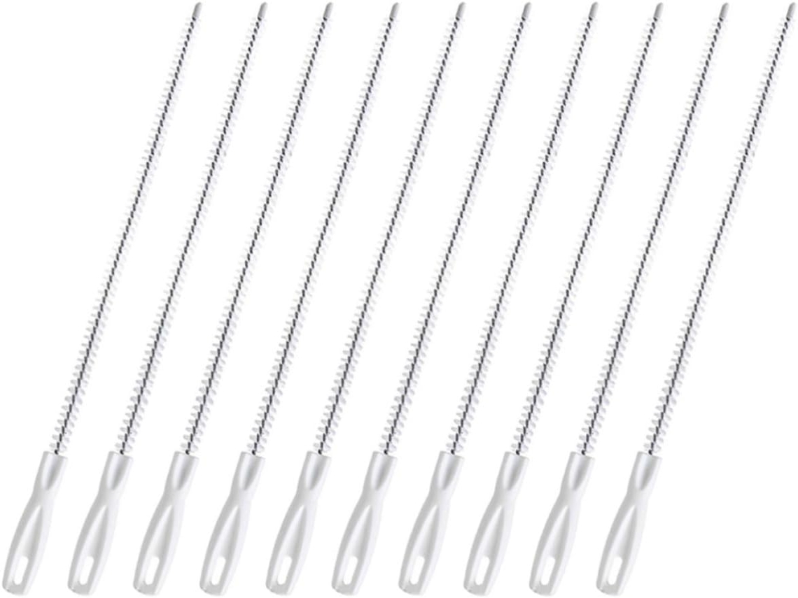 Escova Flexível De Nylon E Arame Para Ralos, Conjunto De 10 Peças Para Desentupir Pias E Banheiros, Ferramenta De