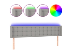 Led Headboard, Led Headboards Vidaxl Cinzeto Tecido (163 X 16 X 78/88 Cm)