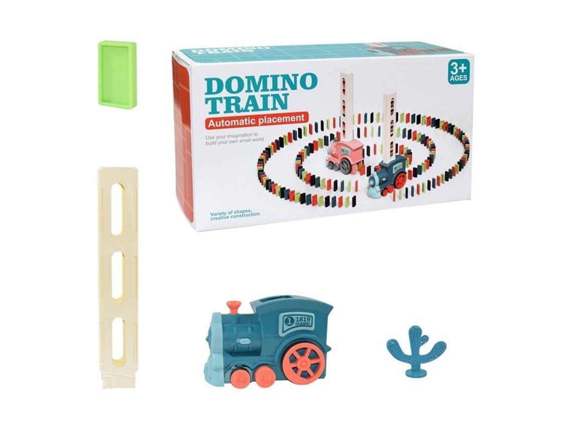 2026 tren de Dominós Eléctrico Automático 60/80/100 Piezas, Juego Actualizado para Niños Y Niñas Con Luces Y Sonidos