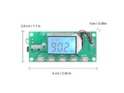 Laxiscreed Transmissor Fm Dsp Pll Com Módulo Digital Para Rádio Estéreo 3v A 5v