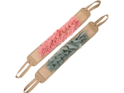 Conjunto De 2 Escovas Banho Para Toalha, Escova Corporal Com Cabos Laterais, Escovas De Banho Para Esfoliação Da Pele