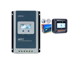Controlador De Carga Solar Mppt Epever, Compatibilidade 12v/24v, Tensão Máxima Pv 100v,com Mt52,30a,12v 24v