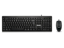 HAMLET Ku200 Teclado Mouse Incluído USB Italiano Preto