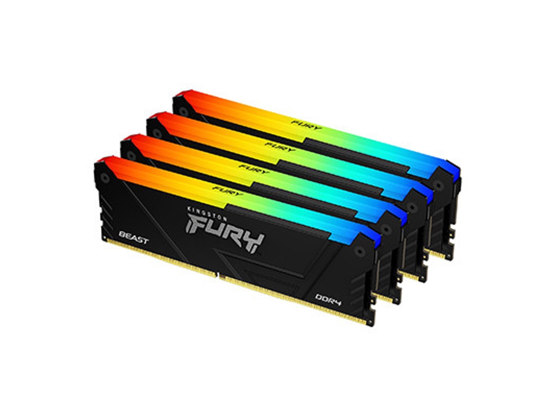 KINGSTON TECHNOLOGY Fury Beast Módulo de memória Rgb 32 Gb 4 X 8 Gb Ddr4