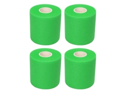Curativo esportivo de poliuretano Brilvibera com esponja, elástico e com boa respirabilidade, para futebol, verde, 4 unidades.