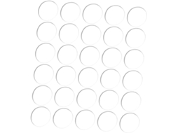 Luxshiny Conjunto De 30-protetores Antiderrapantes Para Móveis, 25mm X 3mm, Para Pés De Mesa, Proteção Contra Impactos E