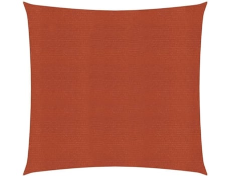 Para-sol estilo vela 160 g/m² 3x3 m PEAD terracota
