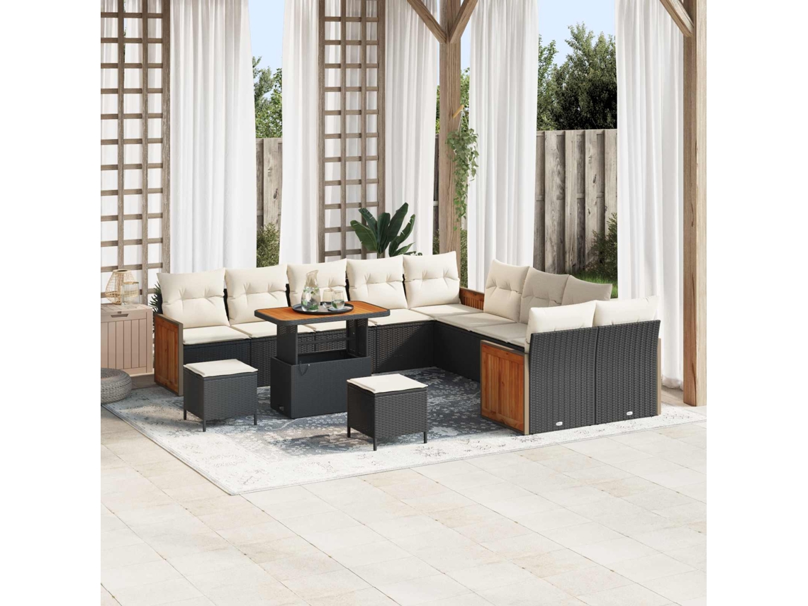 Vidaxl Conjunto De Sofá De Jardim 13 Unid. 13-número De Lugares