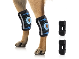 Joelheira de proteção YANYXR tamanho L para cães 2 unidades com suporte mola e amortecimento
