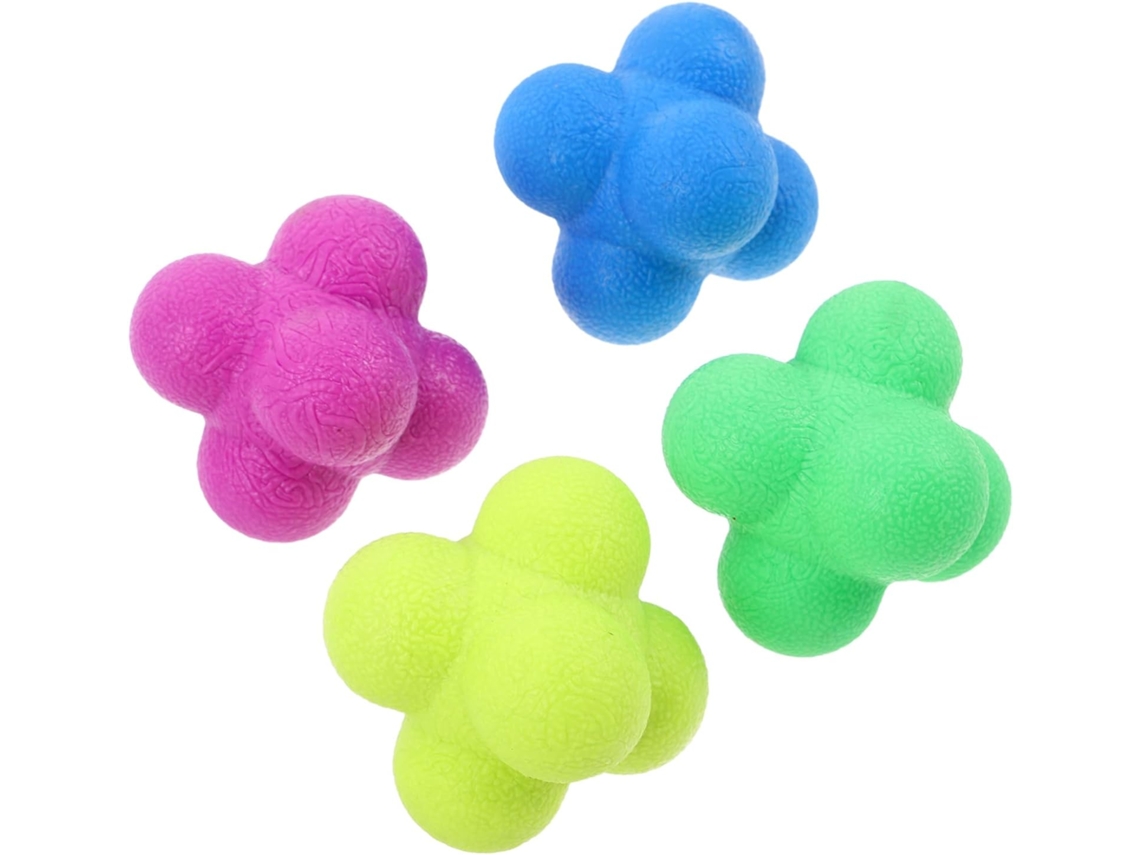 Bola de Reação Hexagonal 4 Peças BESPORTBLE, para Treinamento de Reflexos | S/MARCA