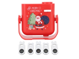 Ats projetor de Natal para Crianças com 5 Slide Padrões Led Luz Ambiente Decoração de Natal Brinquedo