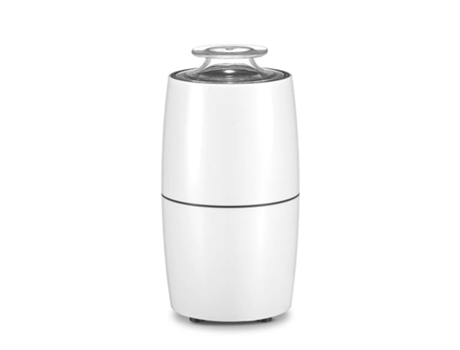 Moedor de café elétrico Lolek 350W com lâminas de aço inoxidável, moagem rápida e aroma intenso, design compacto ideal para cozinhas modernas.