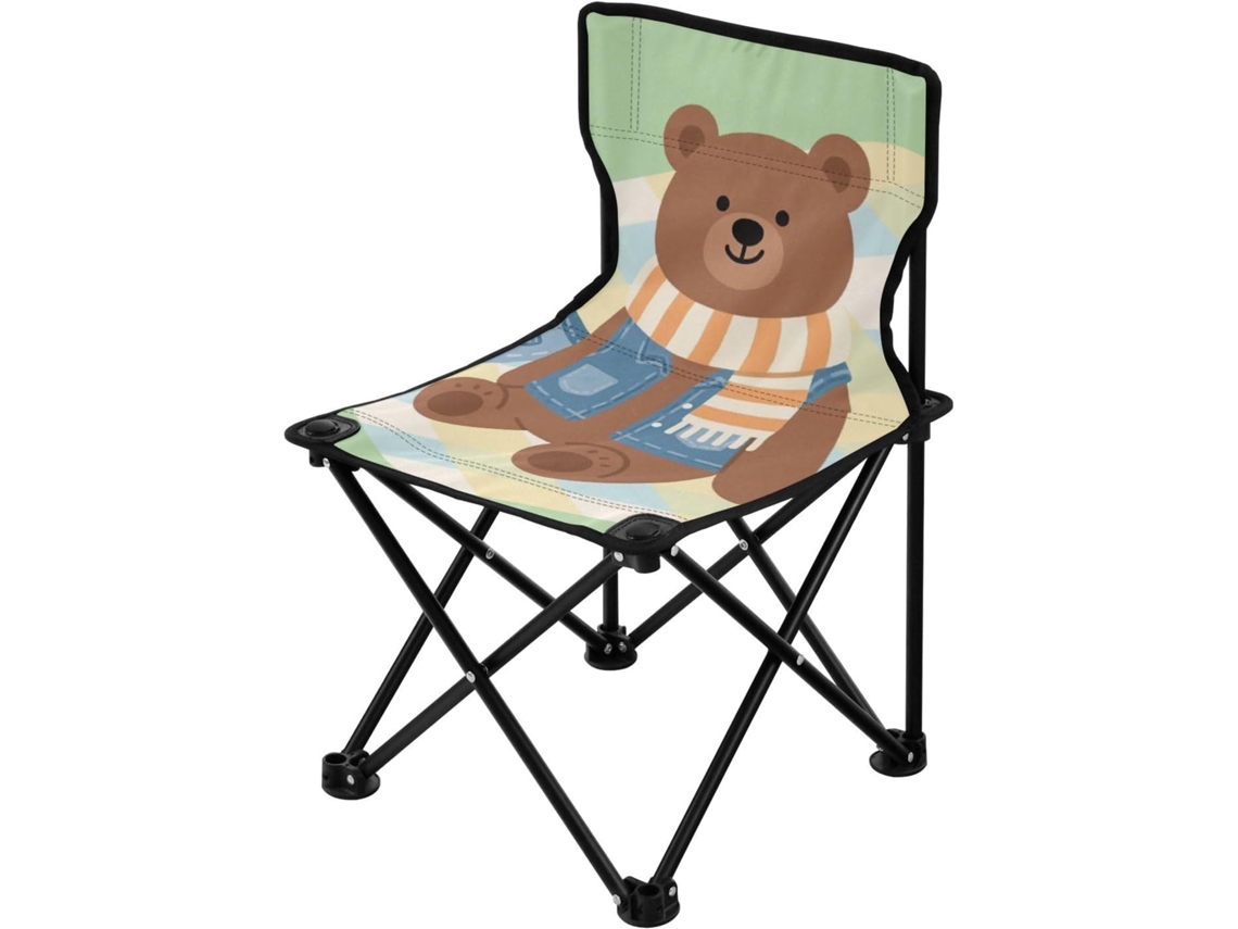 Cadeira de Camping Alipis em Ferro, Tecido, Lã e Pe dobrável portátil leve para camping