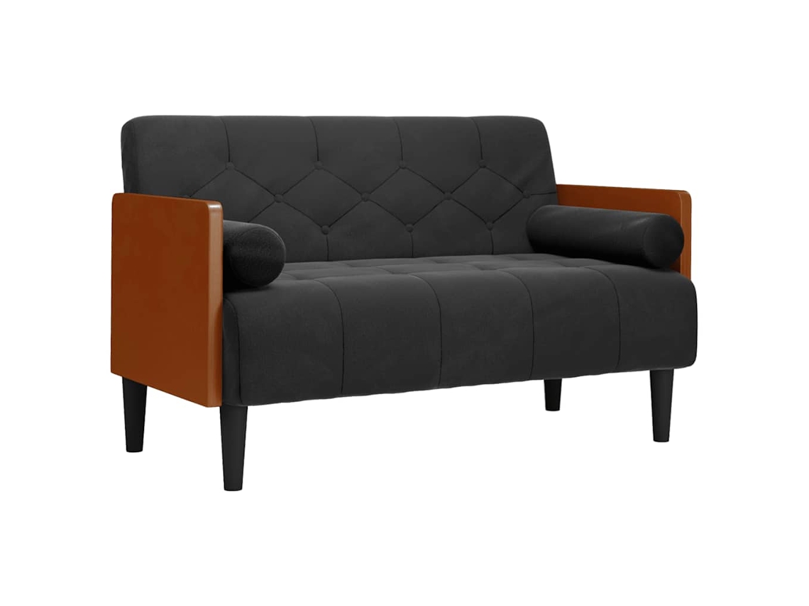 Loveseat Sofa, Loveseat Sofas Vidaxl Preto Veludo (n/a)