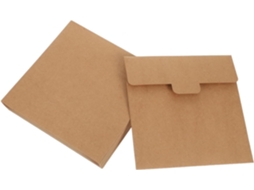 Carrées Résistantes Déchirure Em Papel Kraft 20x20 Cm 20 Fácil De Transportar, Para Convites, Scrapbooking E
