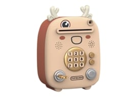 Cofrinho Cantor Eletrônico Mini com Senha Digital Reconhecimento Facial Música para Crianças Meninos Meninas Veado