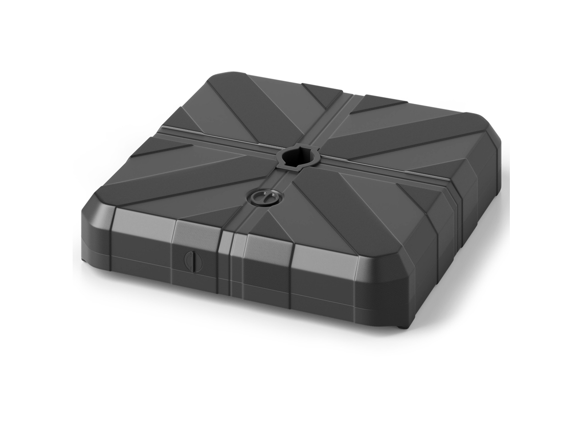 Base para Guarda sol Banana COSTWAY Que Pode Ser Enchida com Água Ou Areia (67 X 13 Cm Hdpe Preto)