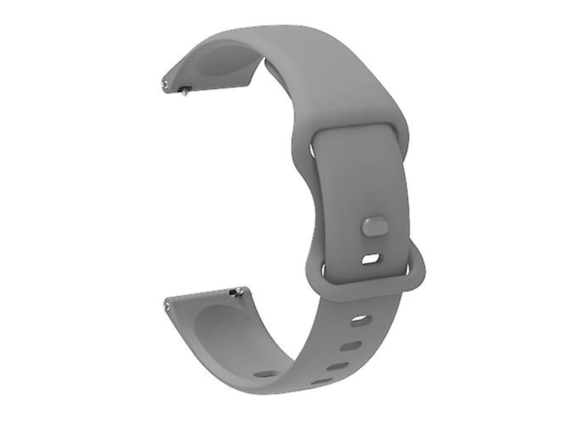 Pulseira De Relógio Lurelia Para Garmin Venu / Samsung Galaxy Watch Active 2 Universal 22 Mm Silicone Cinza