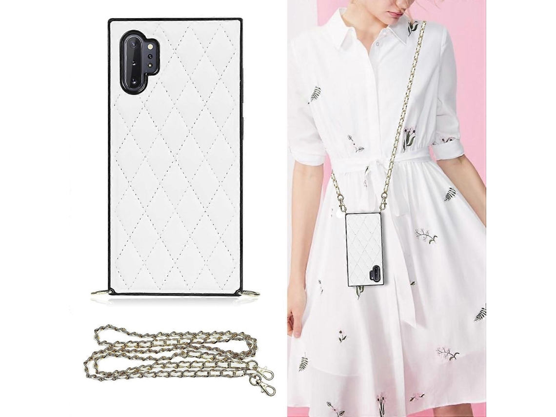 Capa Couro Pu/tpu Antichoque Com Alça Para Samsung Galaxy Note 10, Elysve
