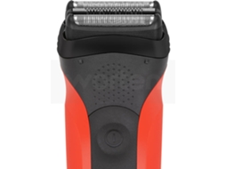 Aparador de Barba BRAUN S3 300 Red Shaver — Barbeador elétrico recarregável resistente para a barba e suave para a pele, com 3 elementos de corte sensíveis à pressão que se adaptam aos contornos faciais