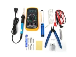 Kit De Ferramentas De Solda Elétrica Com Temperatura Ajustável, 16 Peças, Ferro De Soldar E Multímetro Aquaforge