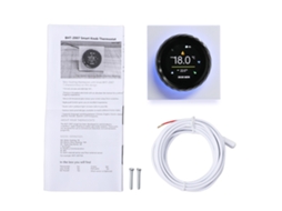 Termostato De Aquecimento De Piso Elétrico Wifi Inteligente (16a Programável, Tela Digital Inteligente)