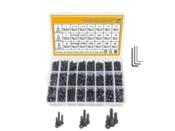 1200 Peças Parafusos De Cabeça Hexagonal M2 M3 M4 Aço Carbono Com 3 Chaves E Porcas Como La Imagen