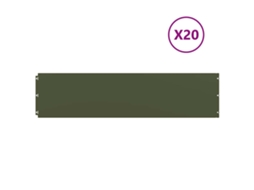 Lawn Edging, Lawn Edgings Vidaxl Verde Aço (25 X 103 Cm)