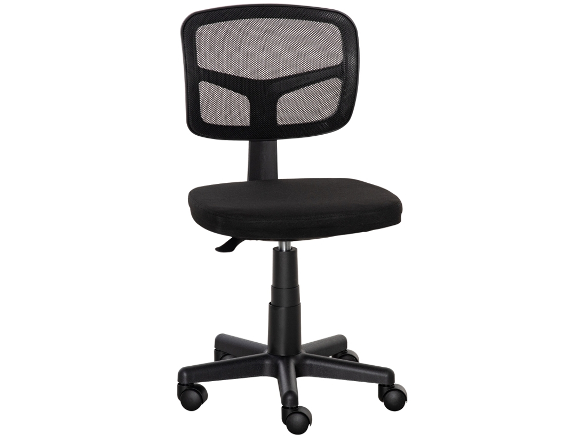 Cadeira De Escritório Cadeira Ergonomicamente De Escrivaninha, Cadeira Giratória Ajustável Em Altura, Preta Economizadora De Espaço Cs