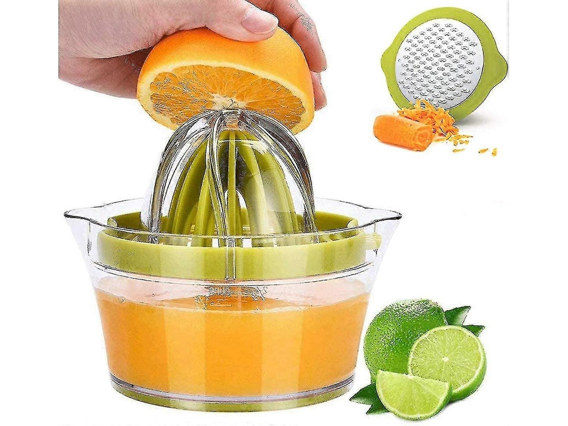 Espremedor De Frutas 4 Em 1, Espremedor Manual De Frutas Cítricas(limão E Laranja), Separador De Ovos Com 2 Raladores Antiderrapantes, Peneira