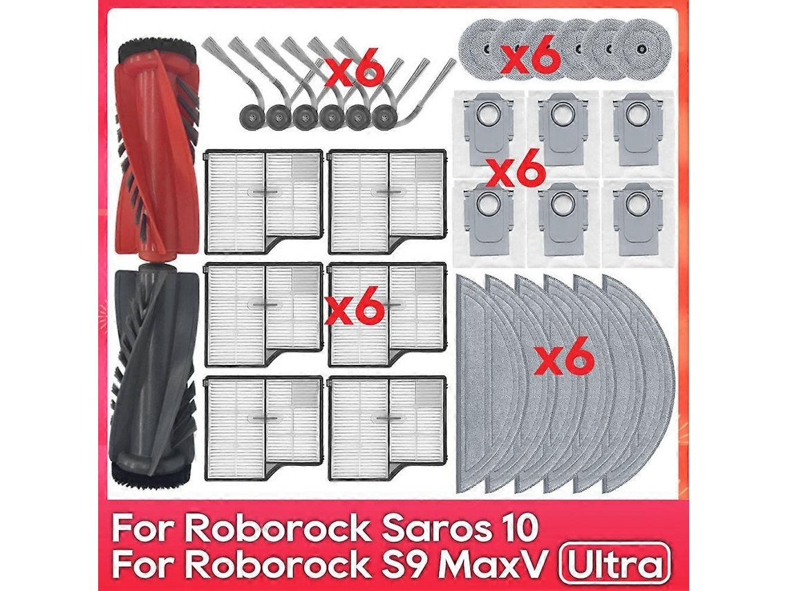 Para Saros 10 / S9 Maxv Ultra / S90ver / G30 / A1460rr Acessórios De Peça Escova Lateral Principal Filtro De Borda