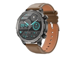(Marrom) Smartwatch Bt5.0, pulseira de tecido de 1,53 polegadas, classificação de resistência à água IP67, compatível com chamadas Bluetooth.
