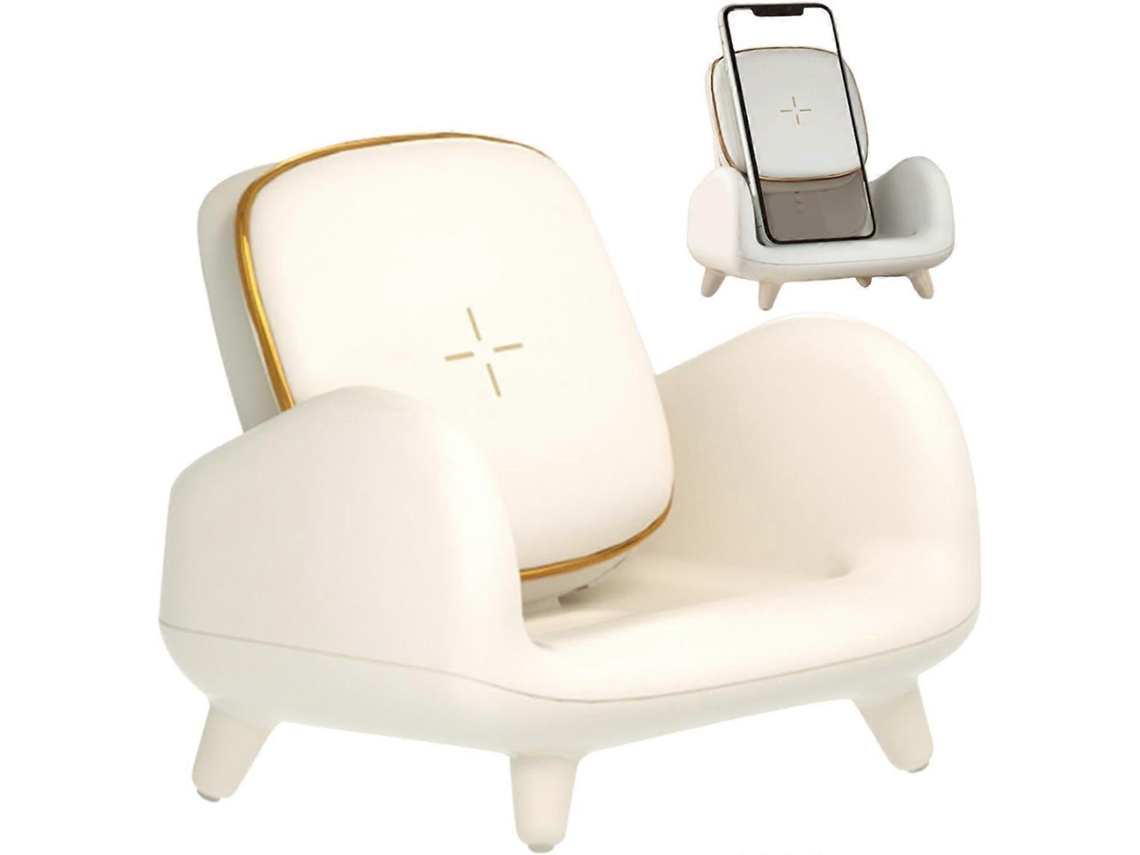Suporte Para Celular Com Carregamento Sem Fio, Para Mesa, Multifuncional E Com Formato De Sofá.