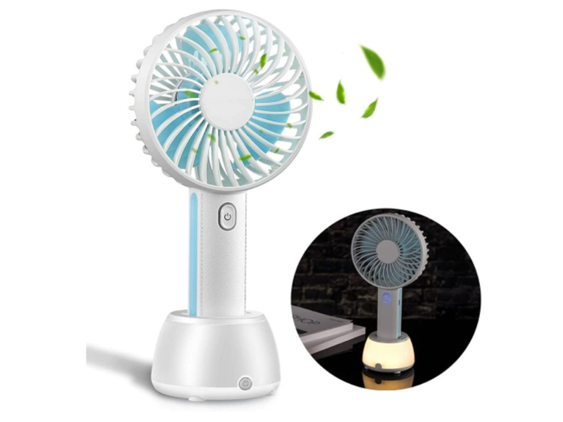 Ventilador Mao 2000mah Led 7 Núcleos 3 Velocidades Azul Yizhood