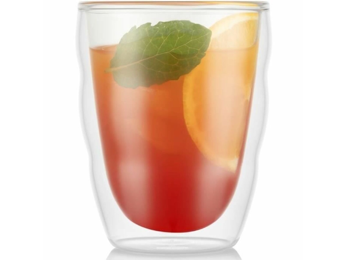 Conjunto De Copos Bodum 250 Ml Transparente Vidro De Borosilicato Liso 2 Peças (2 Unidades)