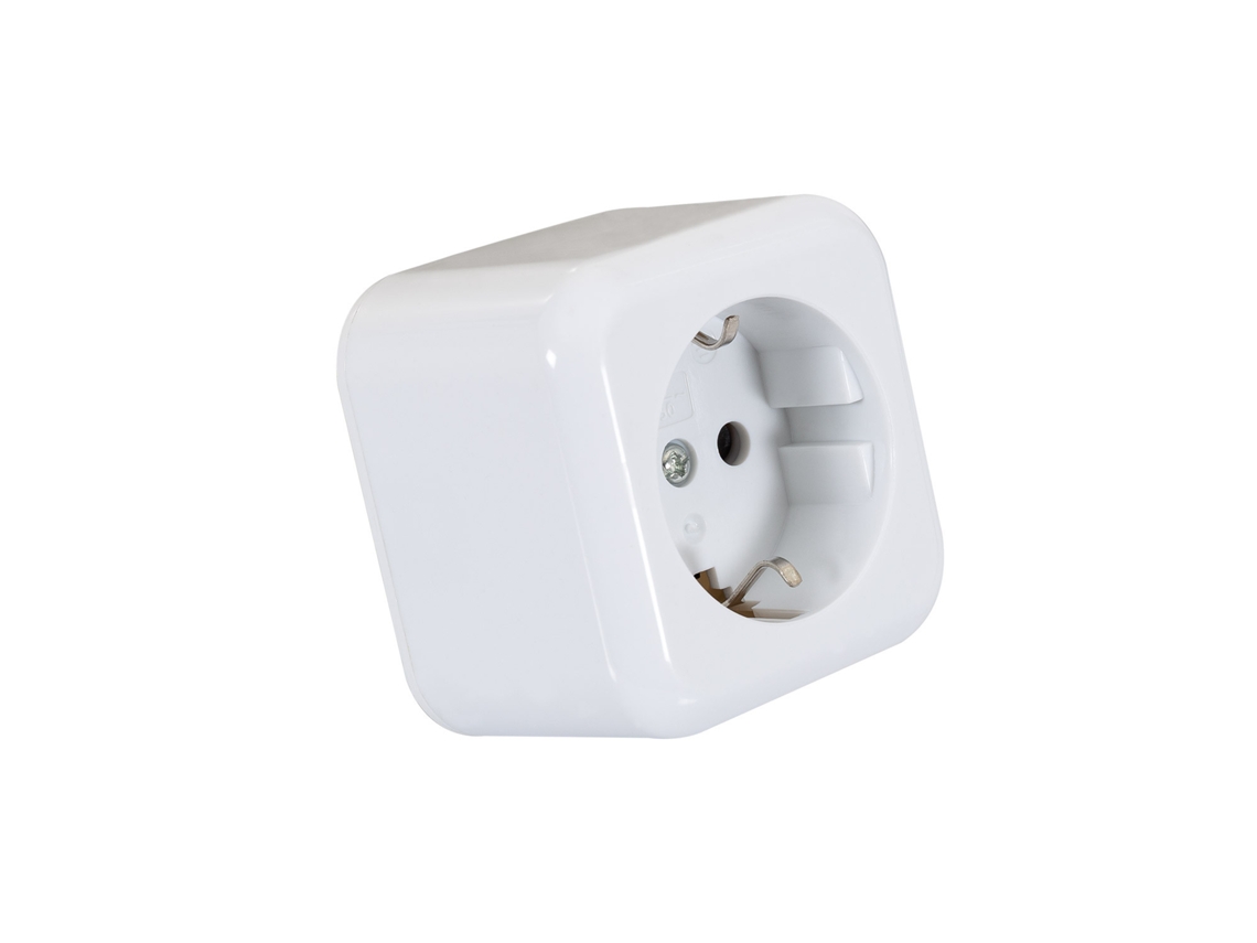 Tomada  De Superfície Tipo F (schuko) Branco
