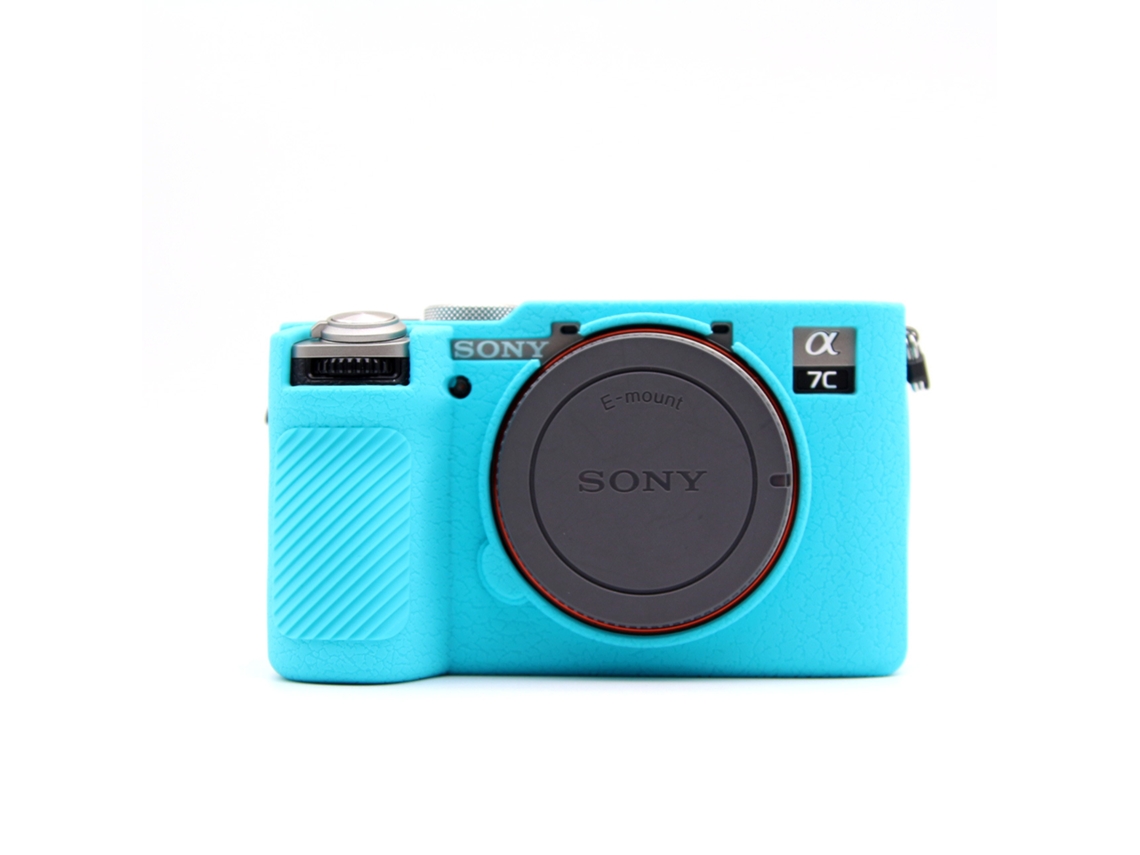 Capa Silicone HEXINYIGJLY para Sony A7c Ii/alpha 7c Ii/a7cm2/a7c2macia Leve, Antirriscos Azul