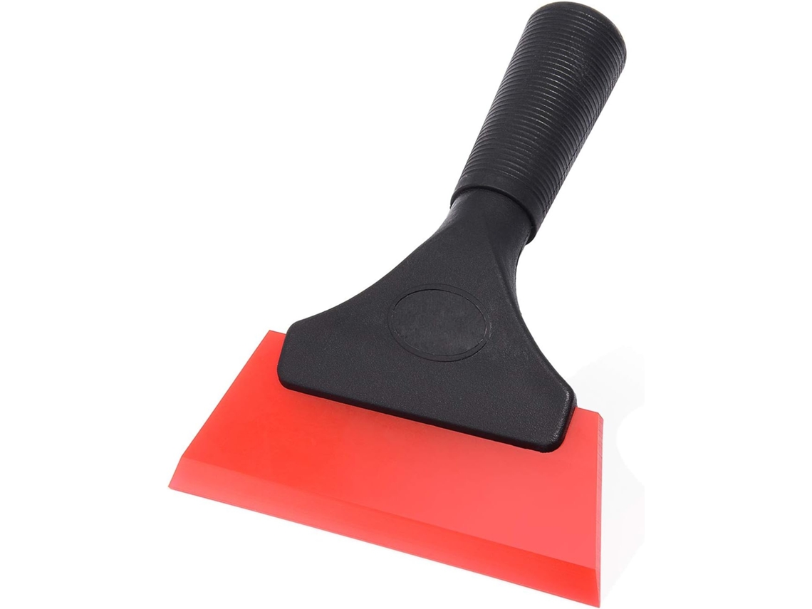 Rodo De Borracha Pequeno De 5 Polegadas Para Aplicação De Película Em Vidros Auto, Espelhos, Chuveiros E Janelas, Vermelho Vermelho, 1