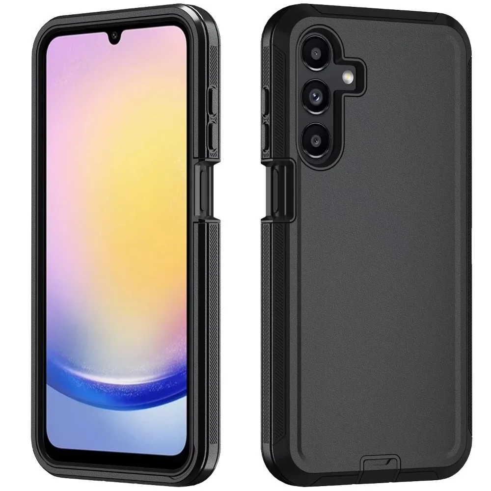 (preto, Galaxy A17) Capa Protetora Para Celular Samsung Com Clipe.