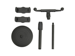Suporte de Mesa Celular com Altura e Ângulo Ajustáveis, Compatível com Celulares Duplos 6 a 10 Cm AQUAFORGE